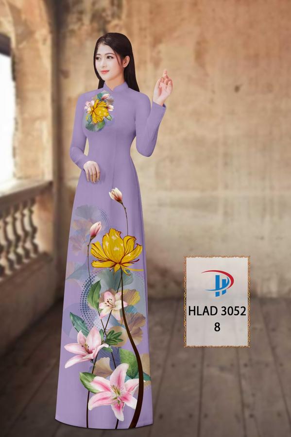 Vải Áo Dài Hoa Ly AD HLAD3052 22